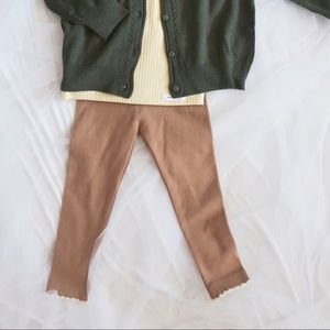 Toddler Girl Stretchy Legging with Ruffle Hem